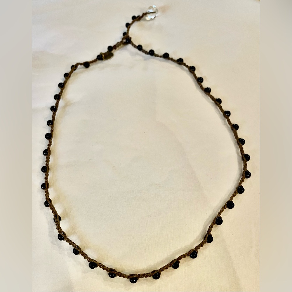 🖤 on u Chic Black and Brown Beaded Necklace 🖤
